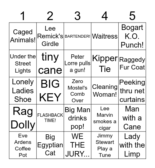 KINO ALL STAR BINGO Card