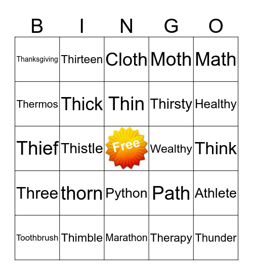 /TH/ Bingo Card
