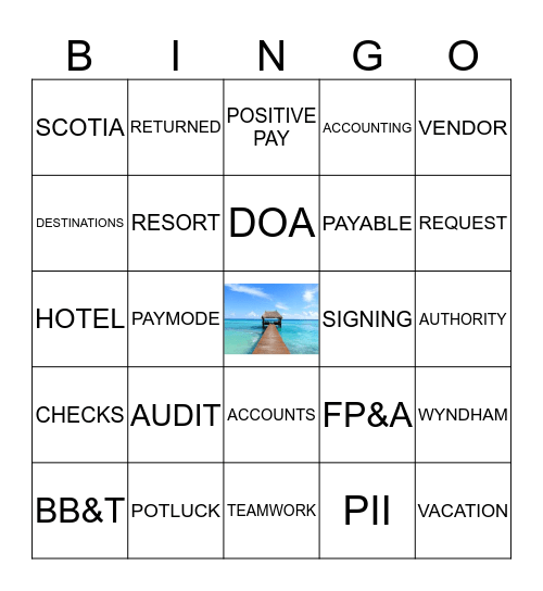 POTLUCK Bingo Card