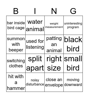 Bingo Card