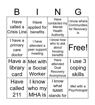 Human BinGo Card