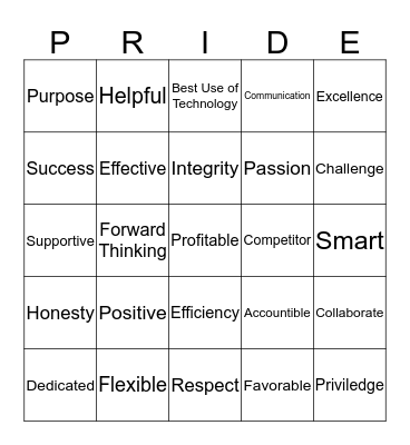 Philosophy Pride Bingo Card