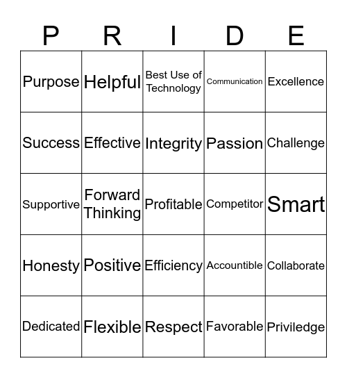 Philosophy Pride Bingo Card