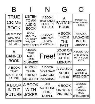 BOOK IT BINGO Card
