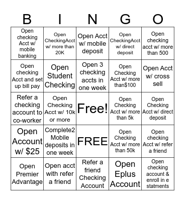 Spring Break BINGO! Bingo Card