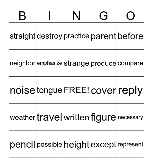 THINK TOGETHER  Bingo Card