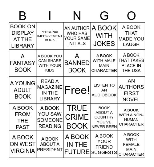 BOOK-IT-BINGO Card