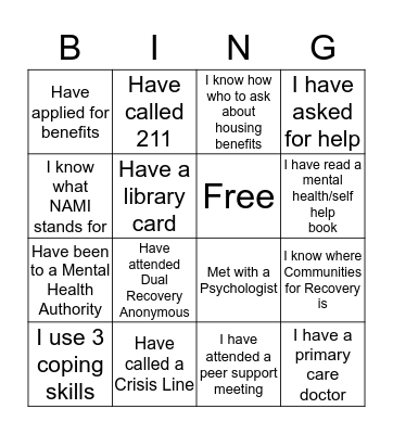 Human BinGo Card