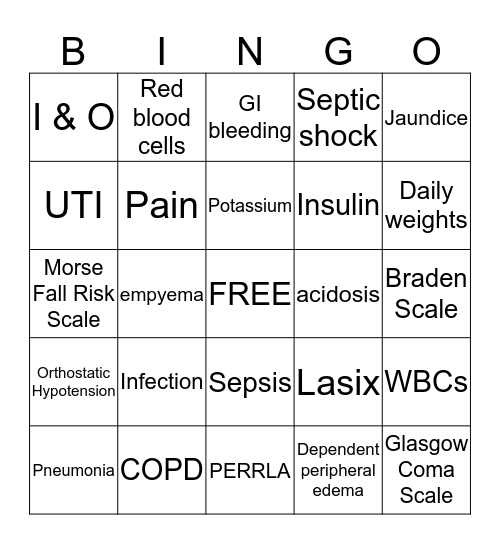 Foundations  Bingo Card