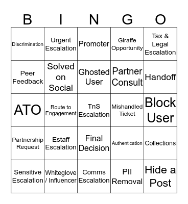 SOCIAL MEDIA BLACK OUT BINGO Card