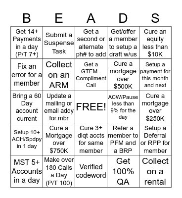 Bingo for Beads! Happy Mardi Gras! Bingo Card