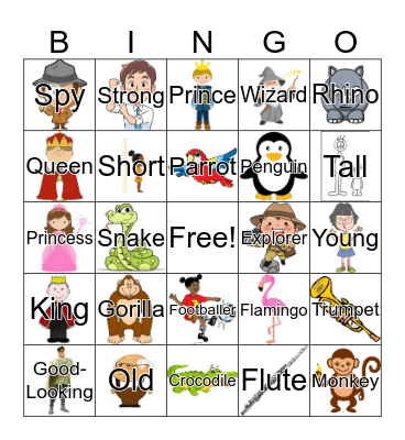 Rooftops Bingo Card