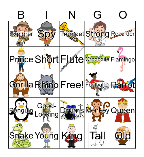 Rooftops 2 Bingo Card