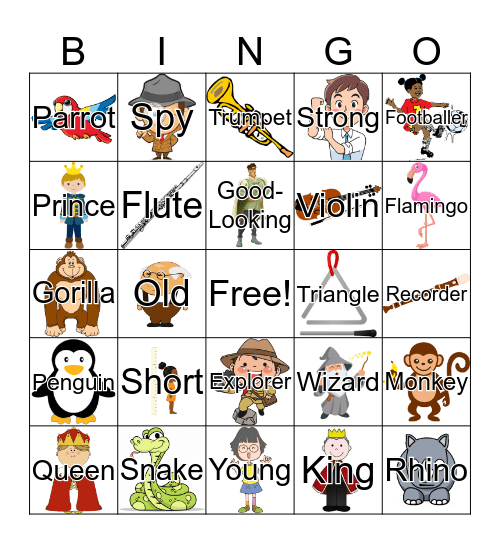 Rooftops 3 Bingo Card