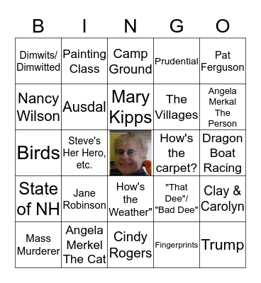 Preliminary Bingo Card