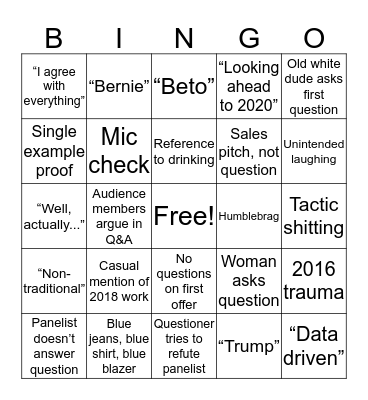AAPC Bingo Card