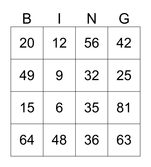 KORRUTUSTABEL Bingo Card