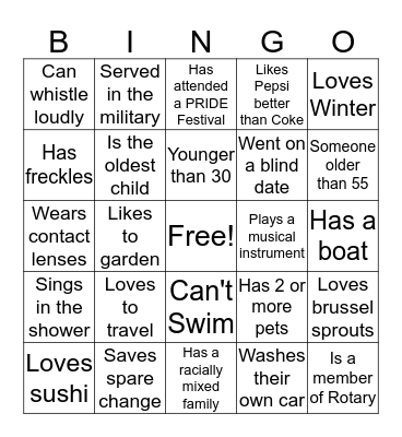 RBGAO Bingo Card