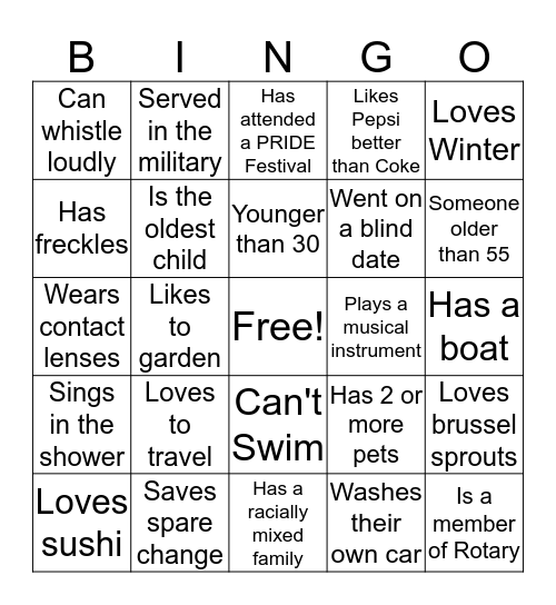 RBGAO Bingo Card