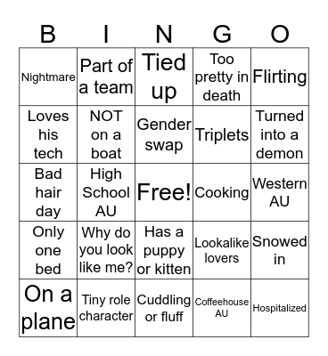 Non Gabe Rich Bang Bingo Card