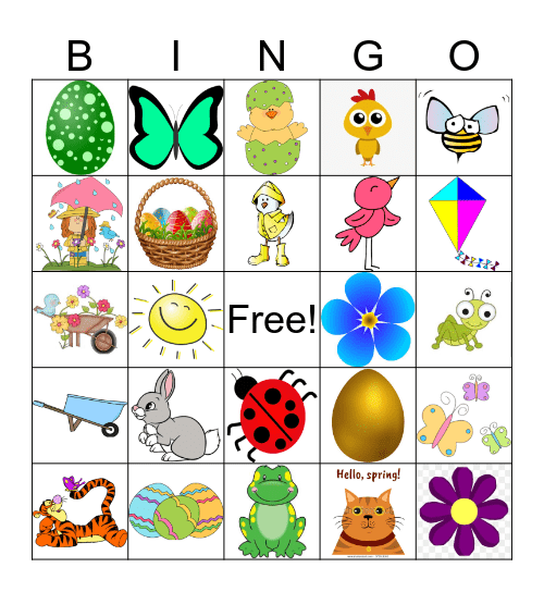 SPRING-O Bingo Card