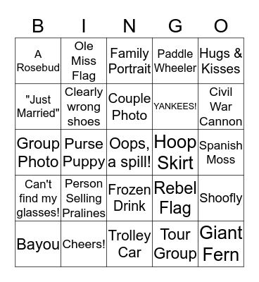 Rosebud Bingo Card