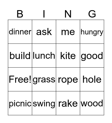 Unit 4-6 Words to Know Bingo Card