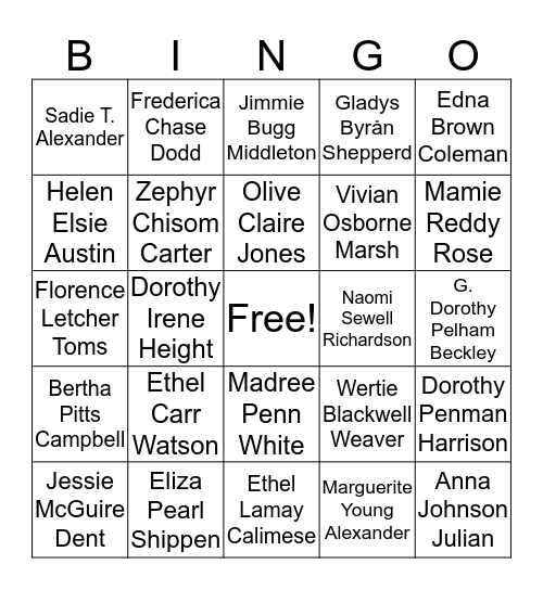 Pyramid Bingo Card