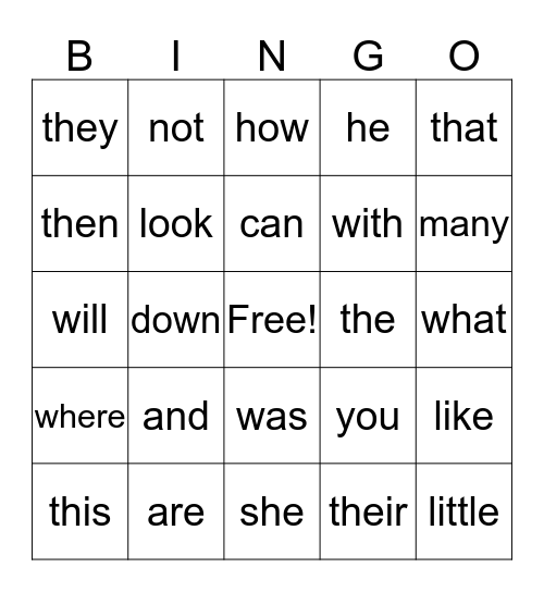 Bingo Card