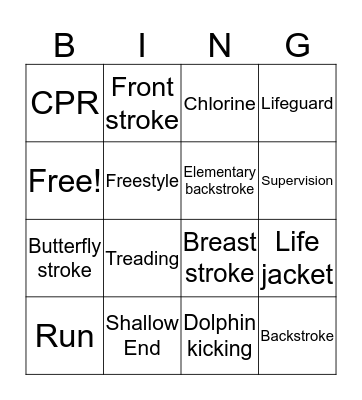 Whale Tales Bingo Card