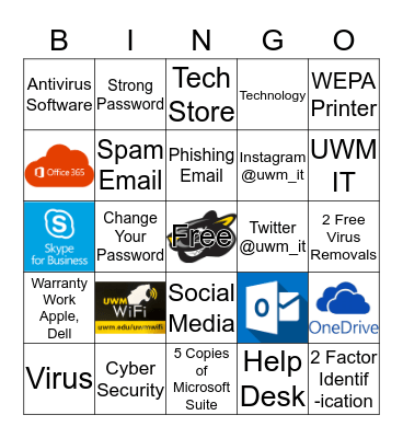 Pounce's IT Bingo Card