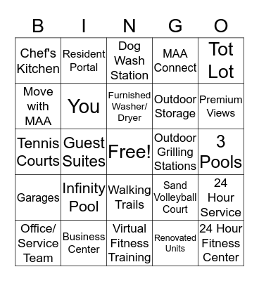 Selling Value  Bingo Card