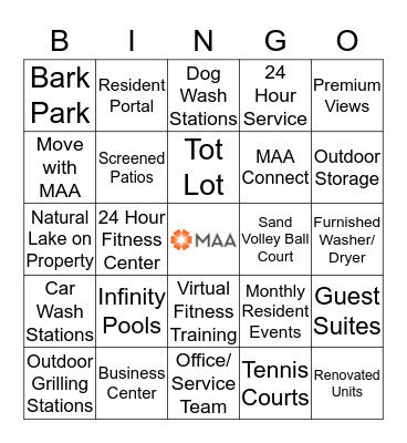 Selling Value  Bingo Card