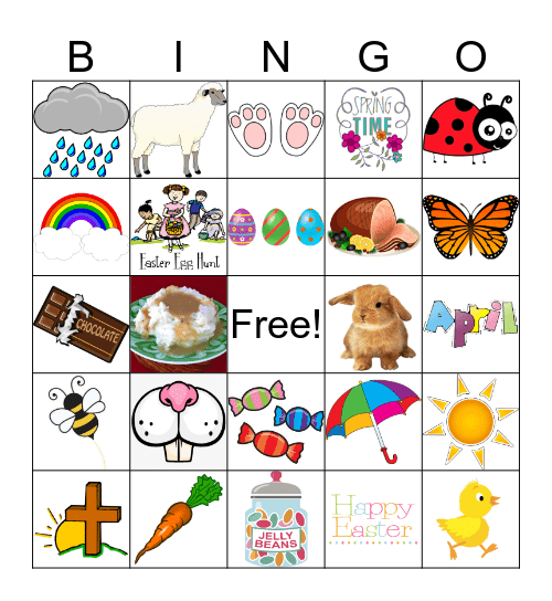 Easter Bingo Card