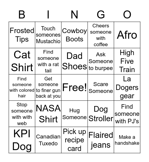 HelloFresh Bingo Card