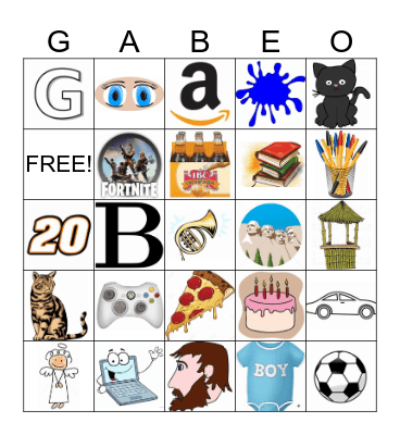 HaPpY BiRtDaY GABE! Bingo Card