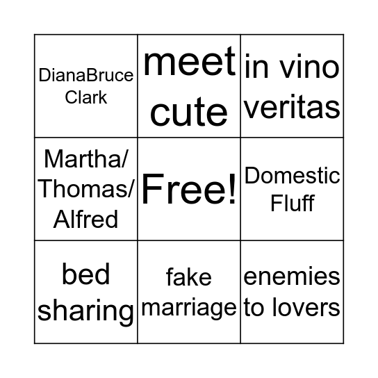 DC Bingo 2019 Bingo Card