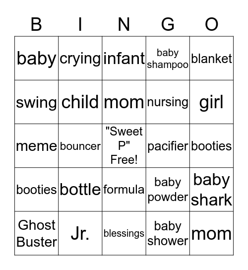 BABY BINGO Card