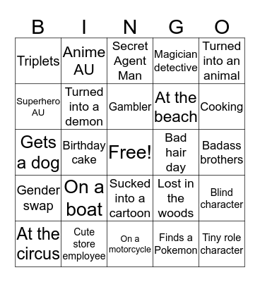 Non-Gabe Rich Bingo Card