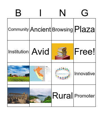 FROM PERU Bingo Card