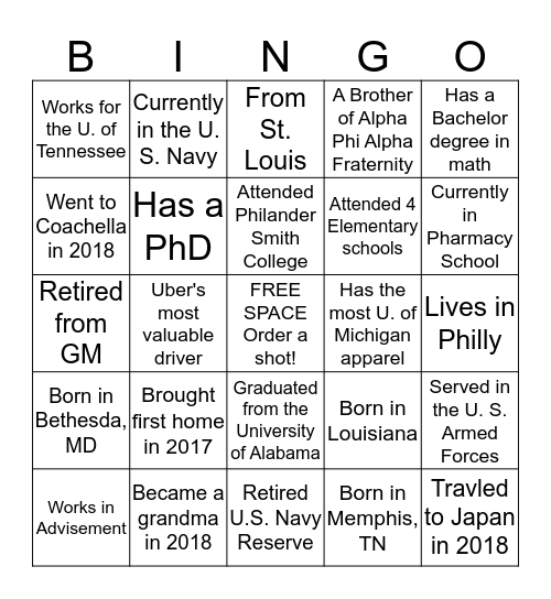 May the FOURTH be with you Bingo Card