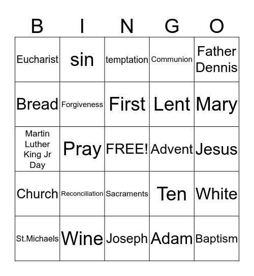 2nd Grade Bingo Card