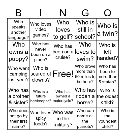 Adrian & Benjamin’s Wedding Shower Fiesta Bingo Card