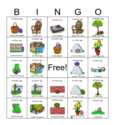 Easter  egg hunt Bingo Card