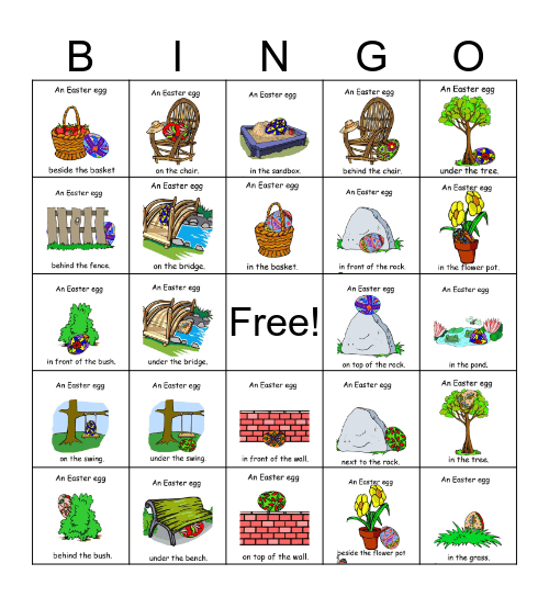 Easter  egg hunt Bingo Card