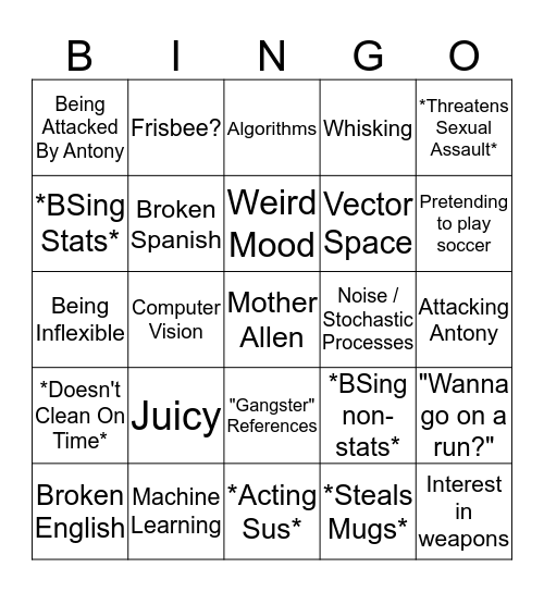 John Bingo Card