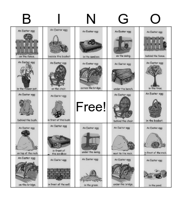 Easter  egg hunt Bingo Card