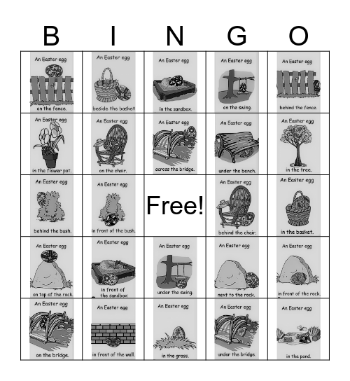 Easter  egg hunt Bingo Card