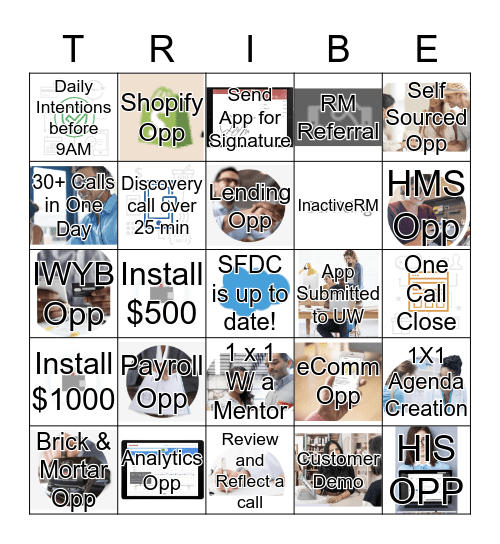 Tribal Bingo Card