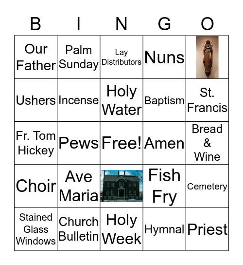 Sacred Heart 150th Anniversary Bingo Card